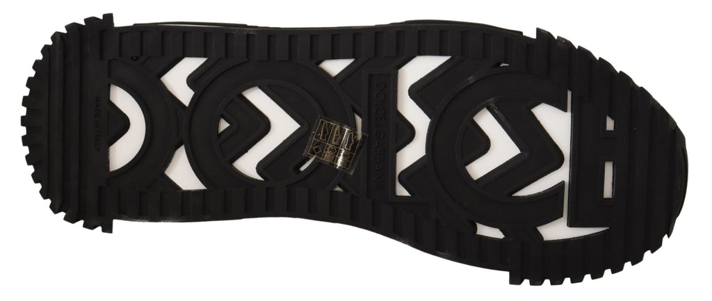 Black Gray Fabric Lace Up NS1 Sneakers Shoes