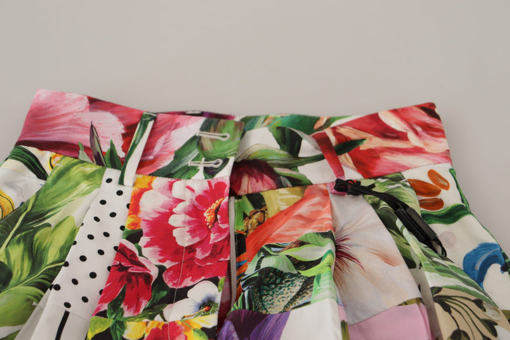 Multicolor High Waist Hot Pants Shorts