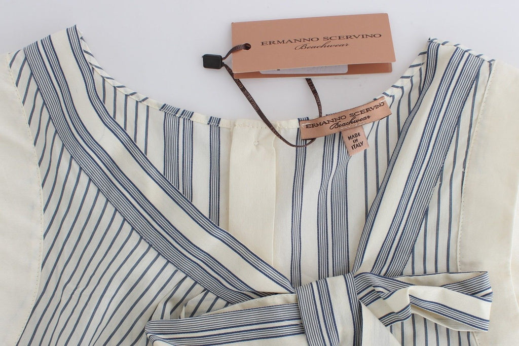 Beachwear Striped Top Blouse Shirt Bow Tank