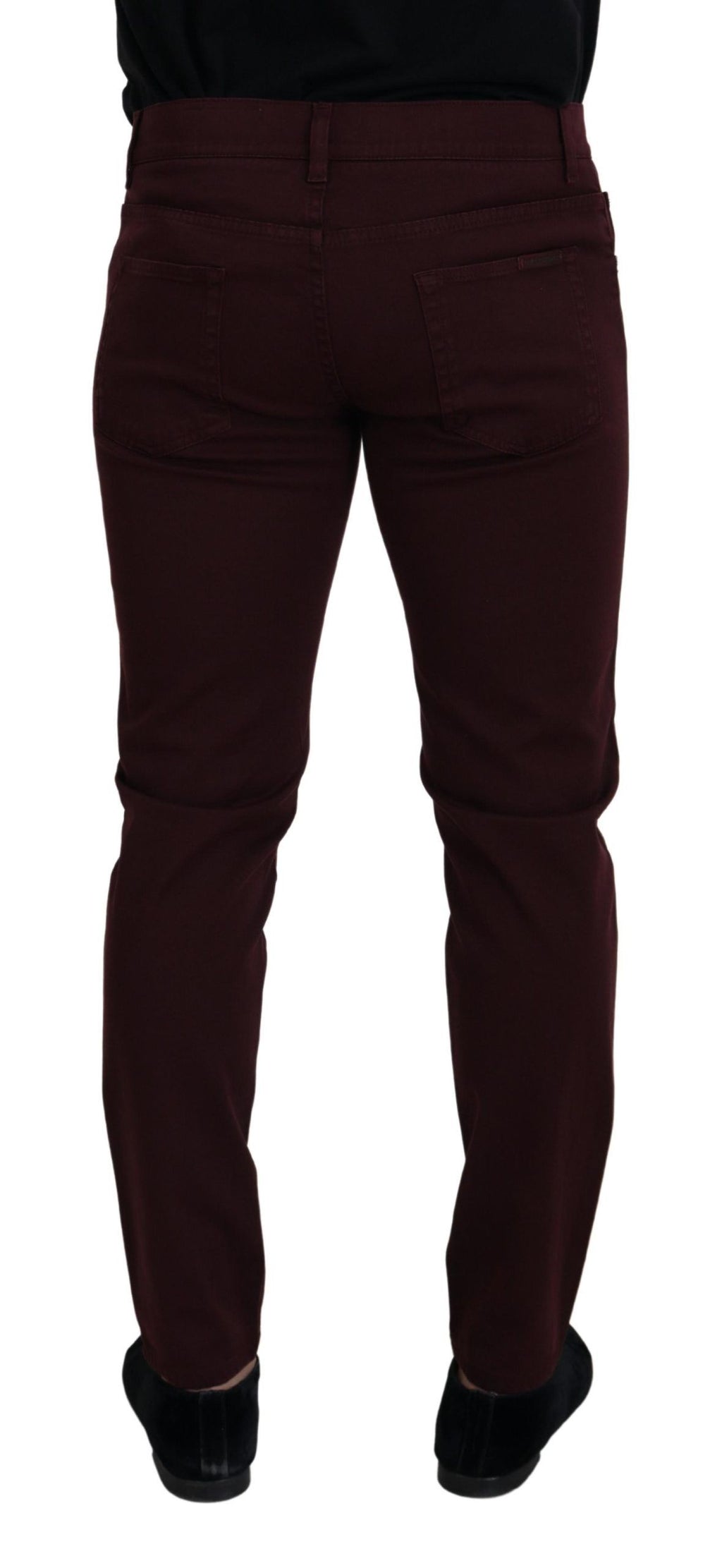 Bordeaux Cotton Stretch GOLD Denim Jeans