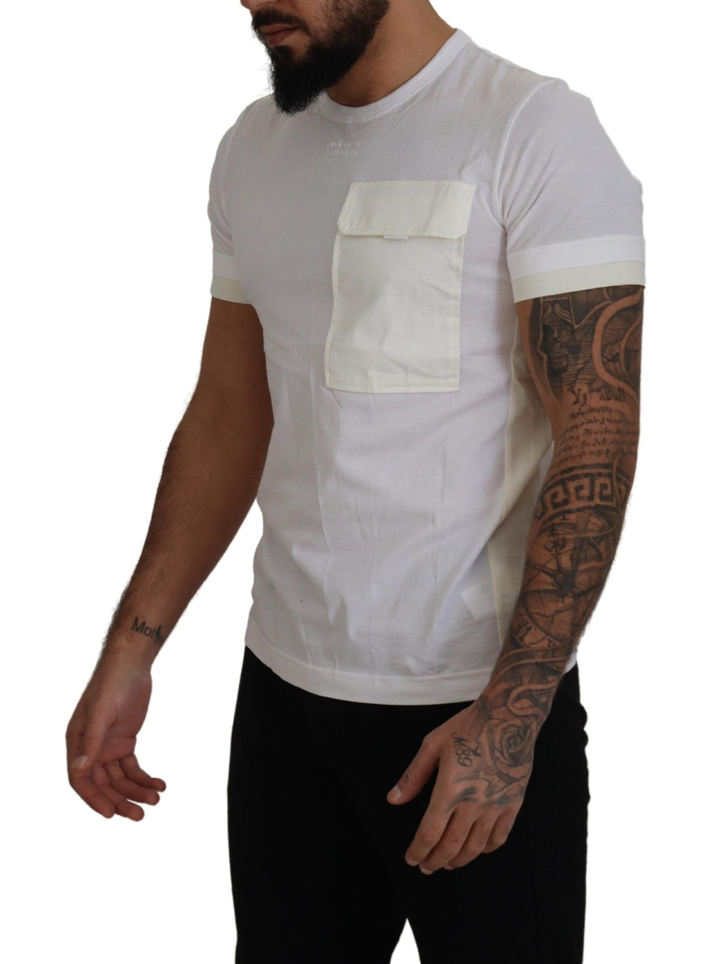 White Flap Pocket Short Sleeves T-shirt