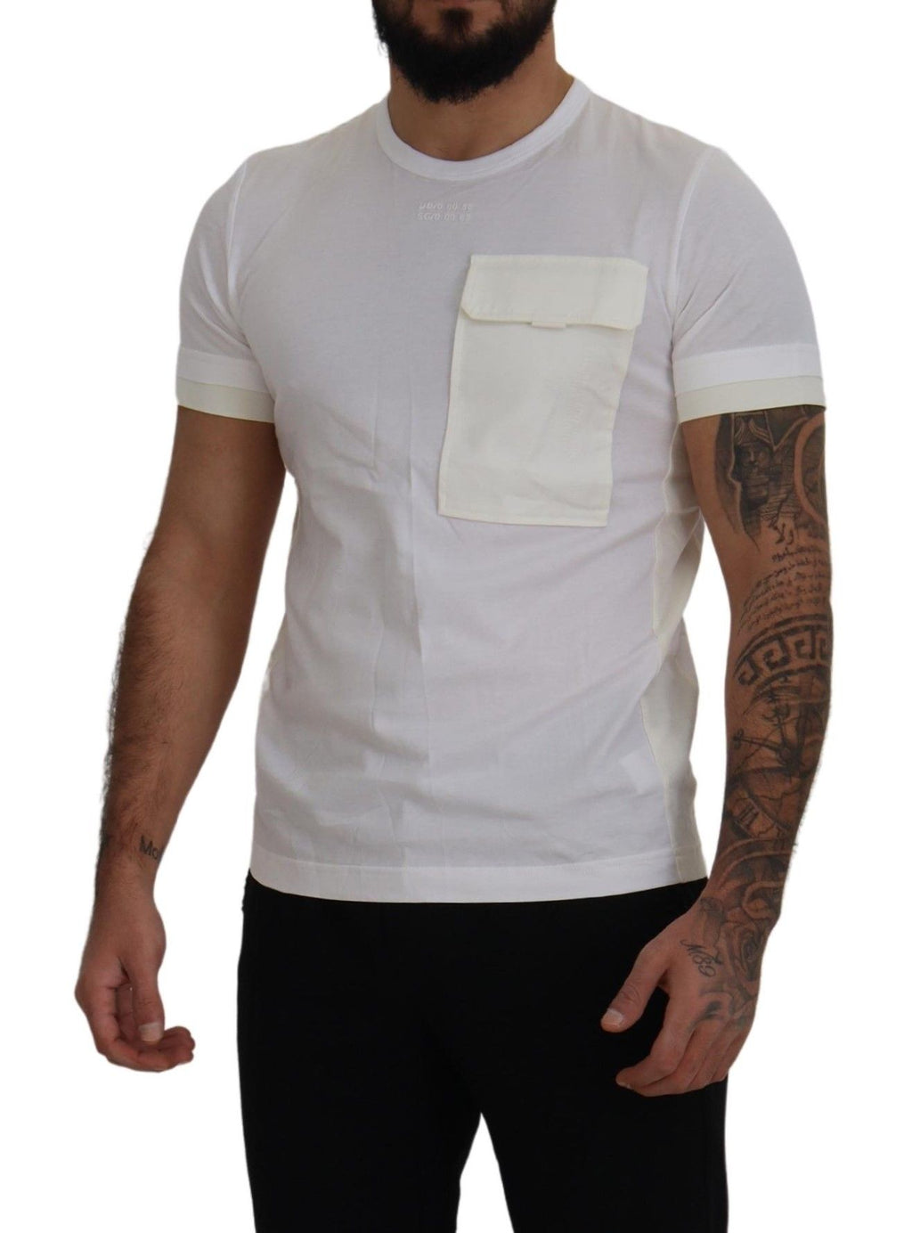 White Flap Pocket Short Sleeves T-shirt