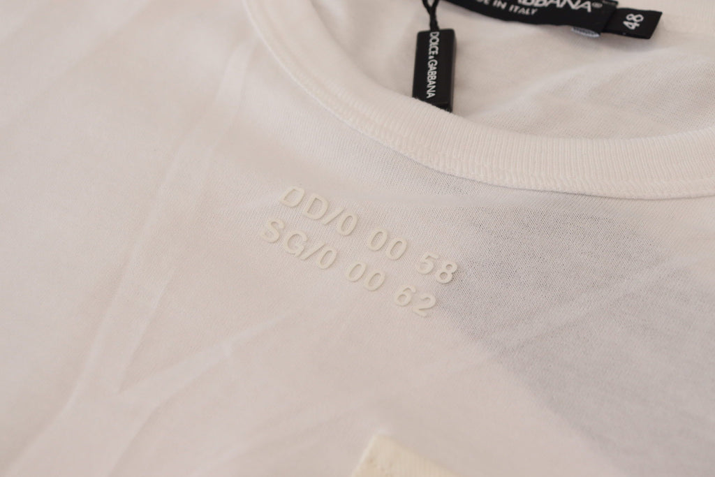 White Flap Pocket Short Sleeves T-shirt