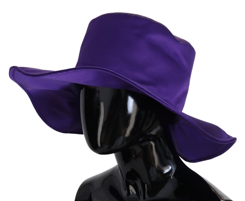 Purple Silk Stretch Top Hat