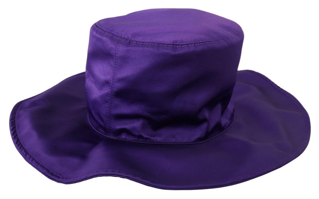 Purple Silk Stretch Top Hat