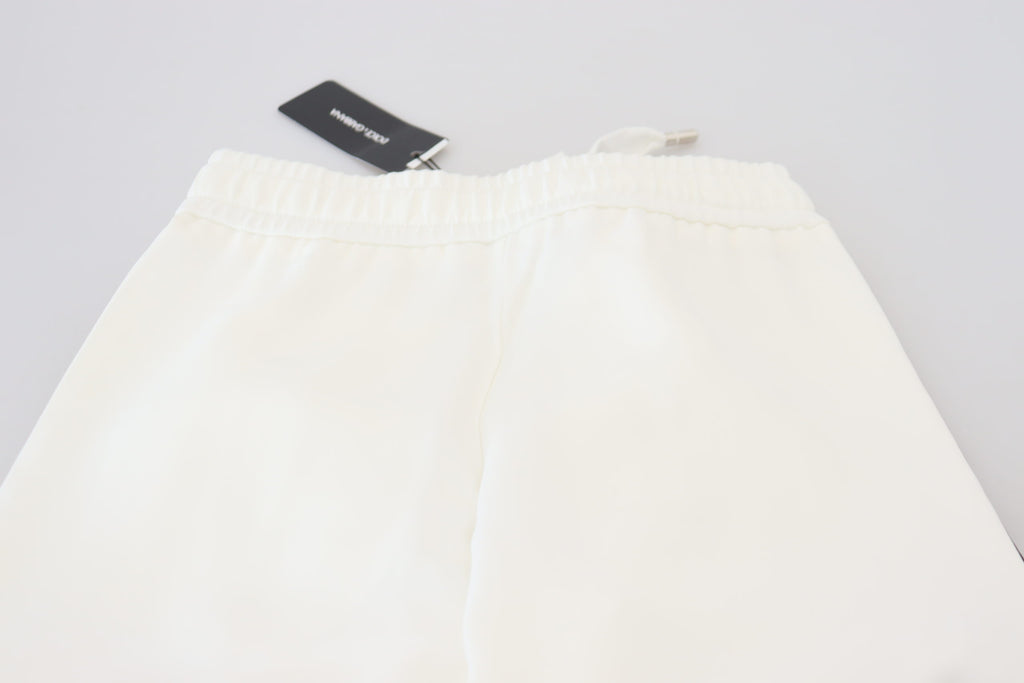 White DG Logo Sweatpants Pants