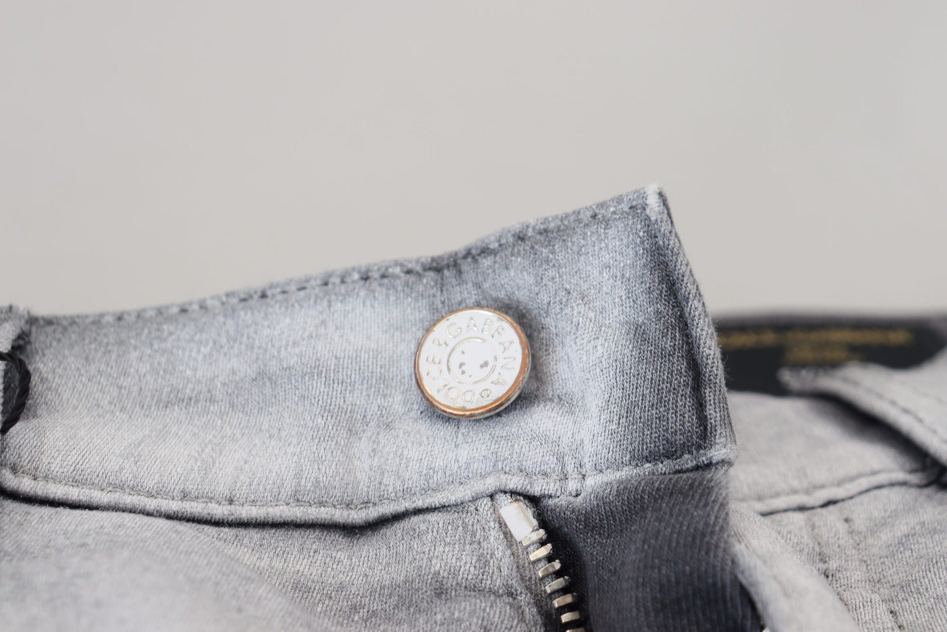 Gray Washed Skinny Men Denim Jeans