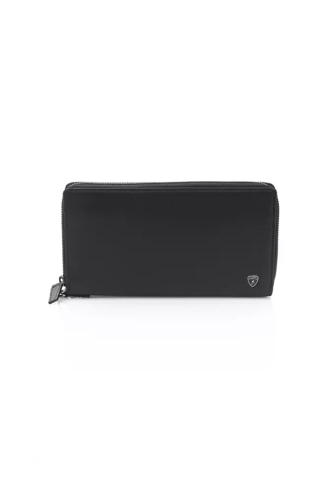 Black Calfskin Men Wallet