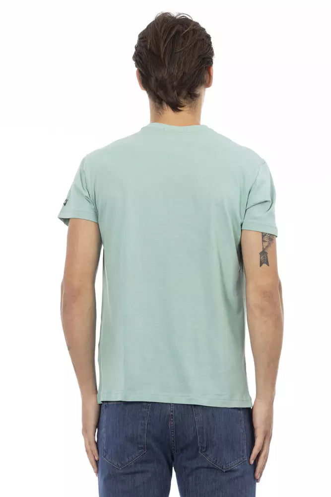 Green Cotton Men's T-Shirt
