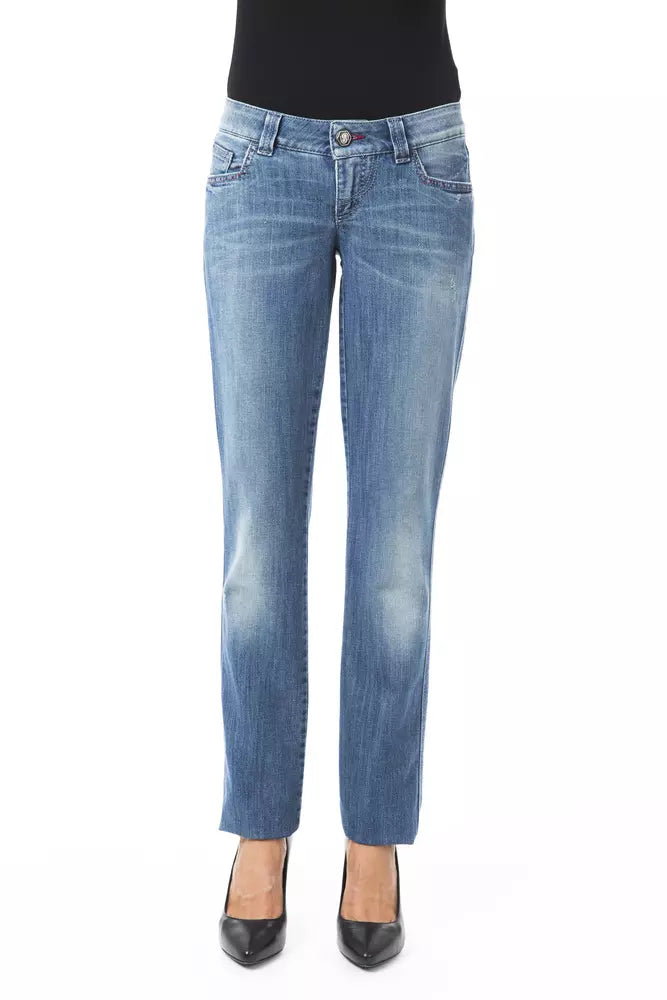 Blue Cotton Women's Regular Fit Jean