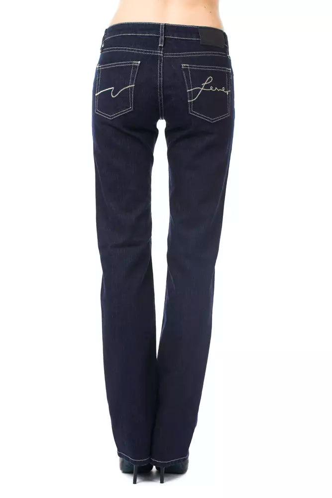 Blue Cotton Women's Jeans