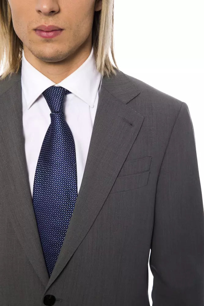 Gray Wool Men's Blazer