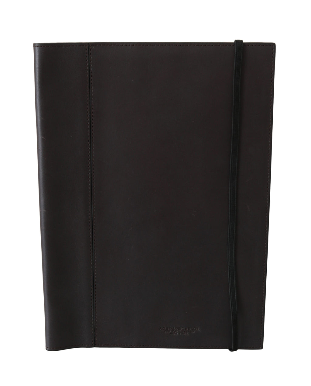 Black Leather Bifold Travel Holder Logo Wallet