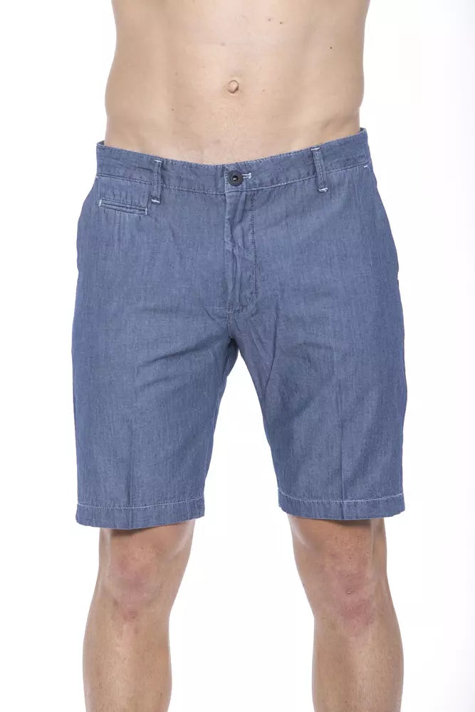 Blue Cotton Shorts