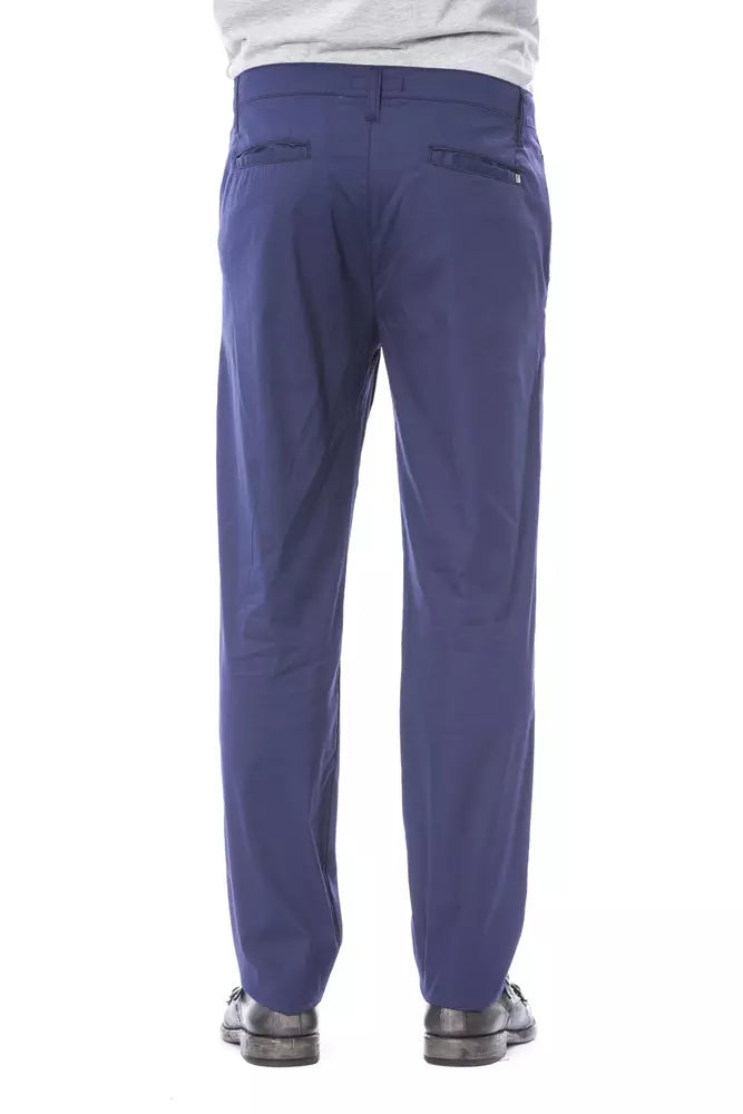 Blue Cotton Men's Chino Pant