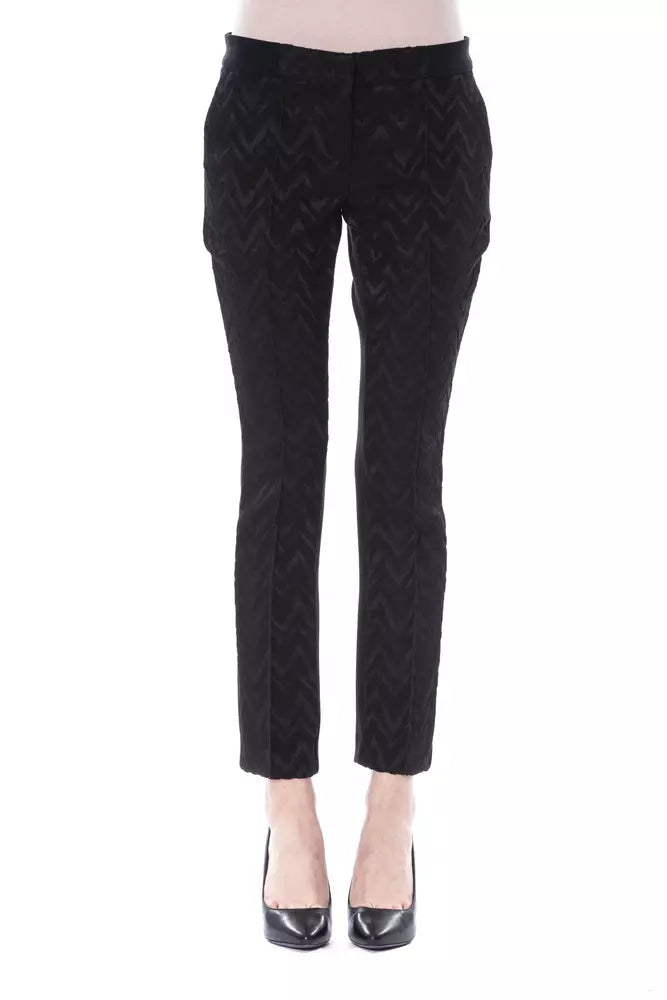 Black Marabou Women's Pants