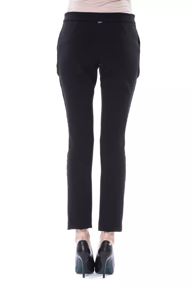 Black Marabou Women's Pants