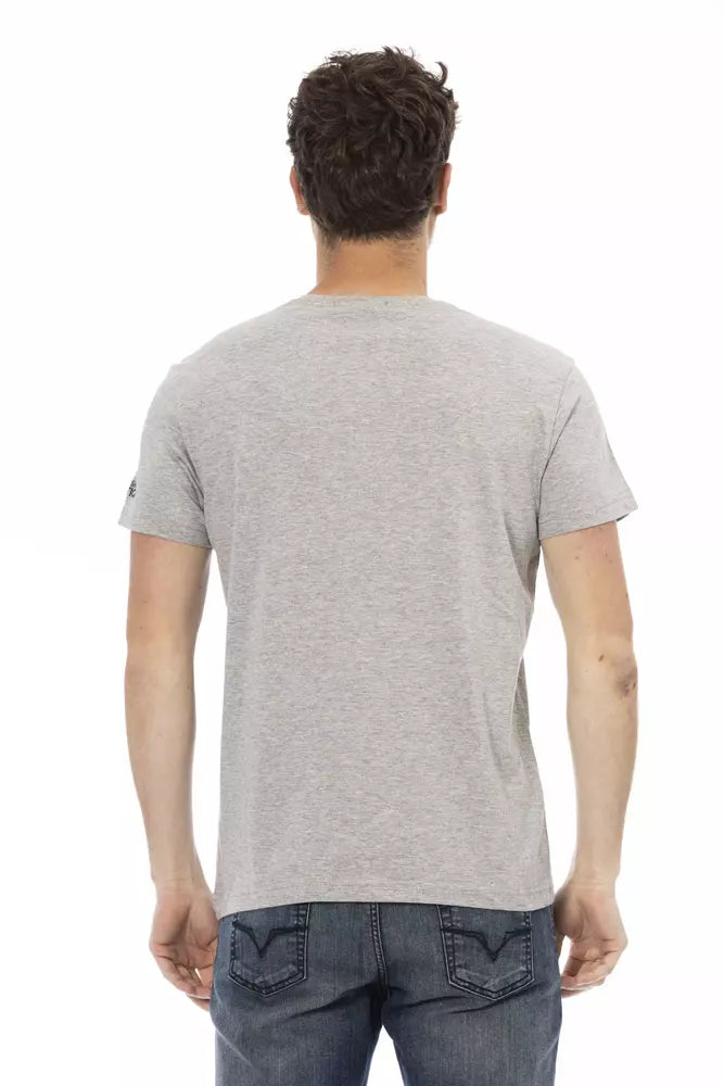 Gray Cotton Men's T-Shirt