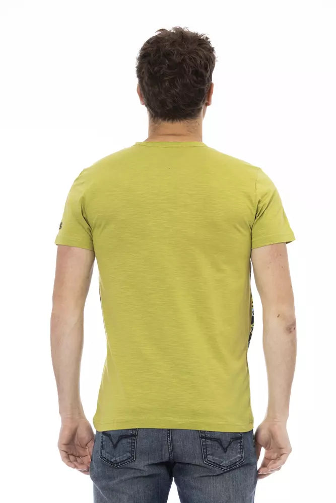 Green Cotton Men's T-Shirt
