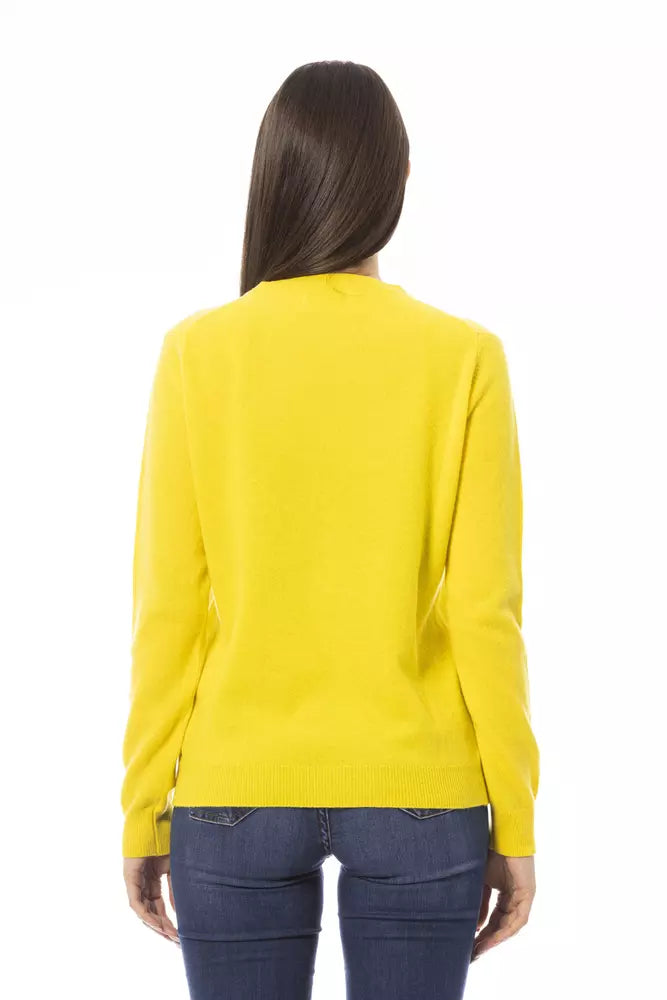 Yellow Cashmere Women Sweater