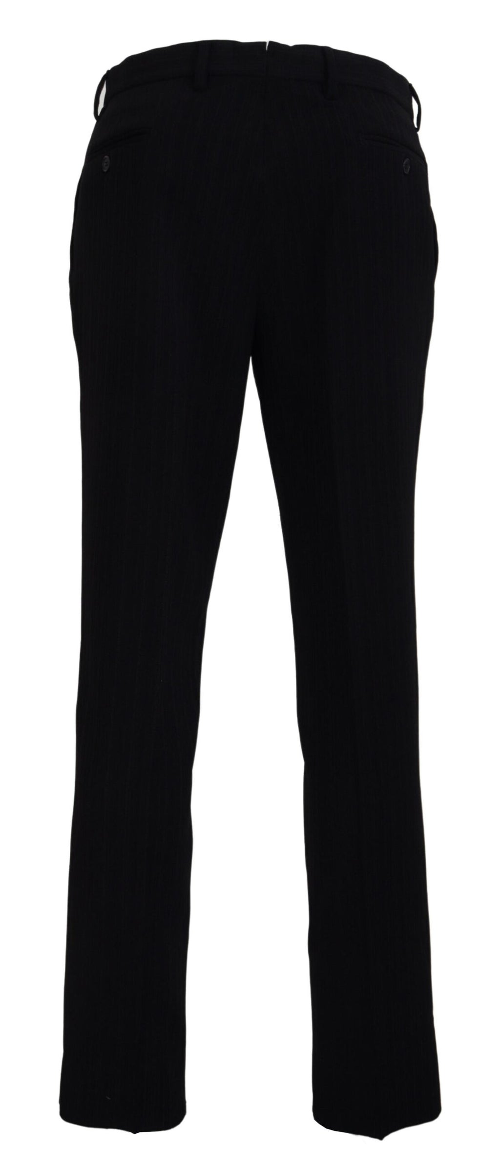 Black Cotton Straight Fit Men Formal Pants