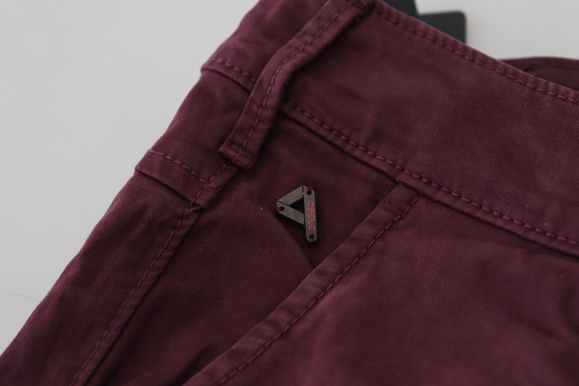 Maroon Cotton Stretch Skinny Casual Men Pants