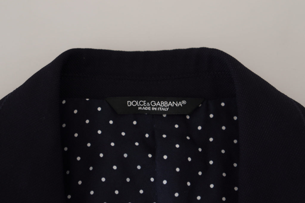 Blue Wool Formal Taormina Blazer