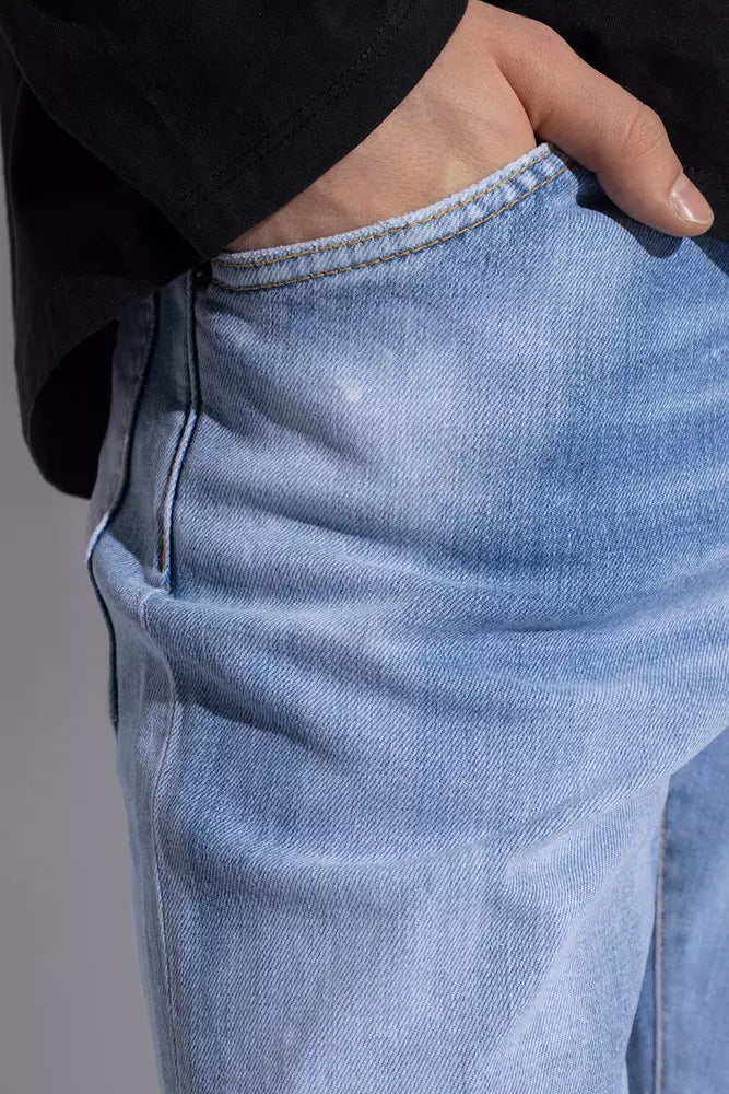 Blue Cotton Men Jeans