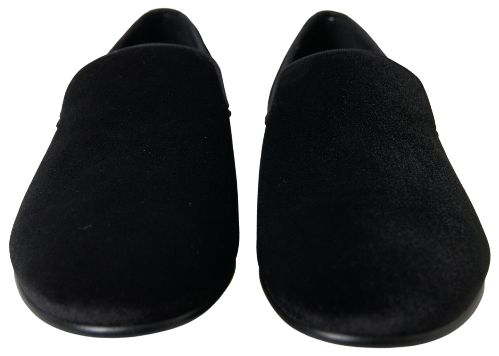 Black Velvet Loafers Formal Shoes
