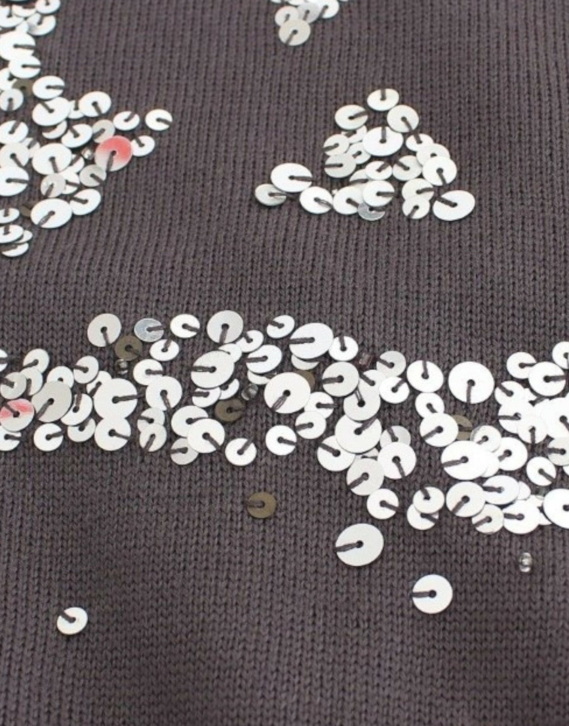 Brown turtleneck cotton sweater