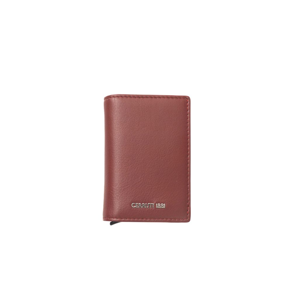 Red Calfskin Men Wallet