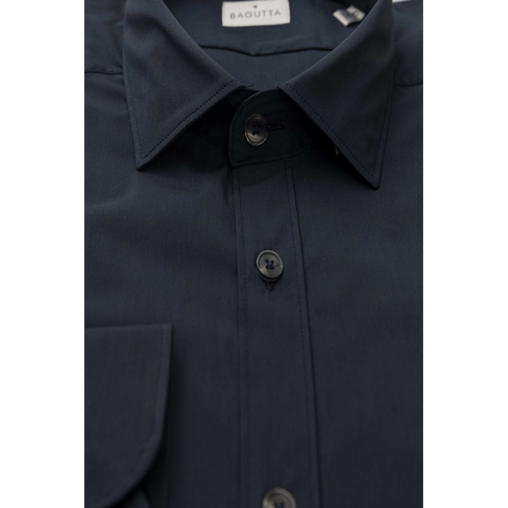 Blue Cotton Men's Shirt