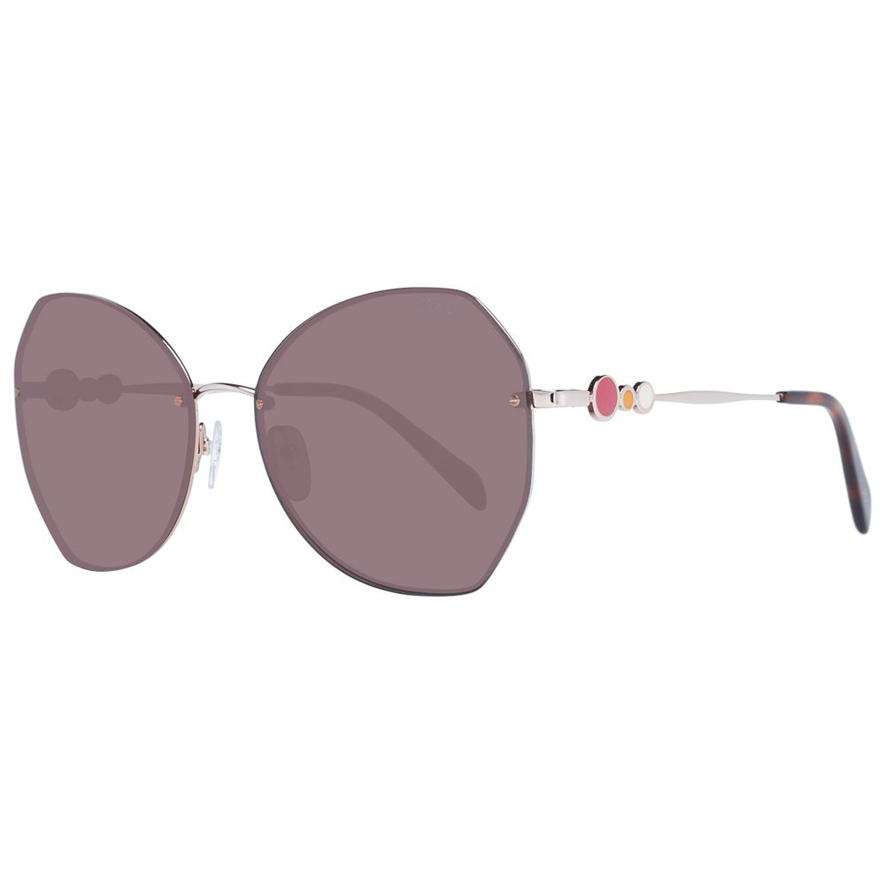 Rose Gold Metal Sunglasses