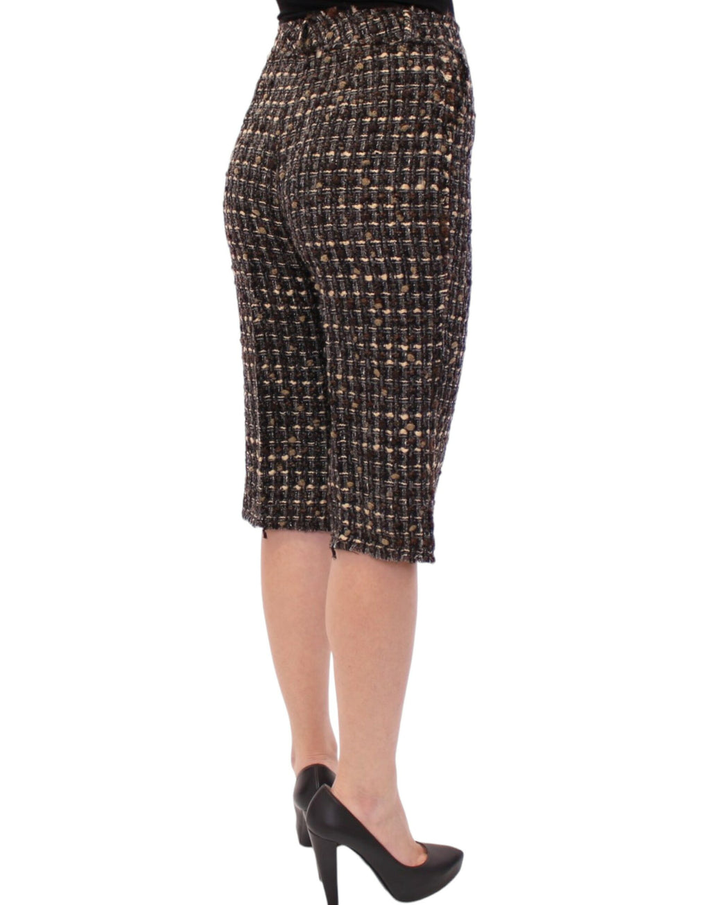 Multicolor Wool Shorts Pants