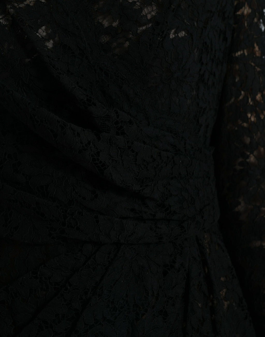 Black Bodycon Lace Cotton Sheath Mini Dress