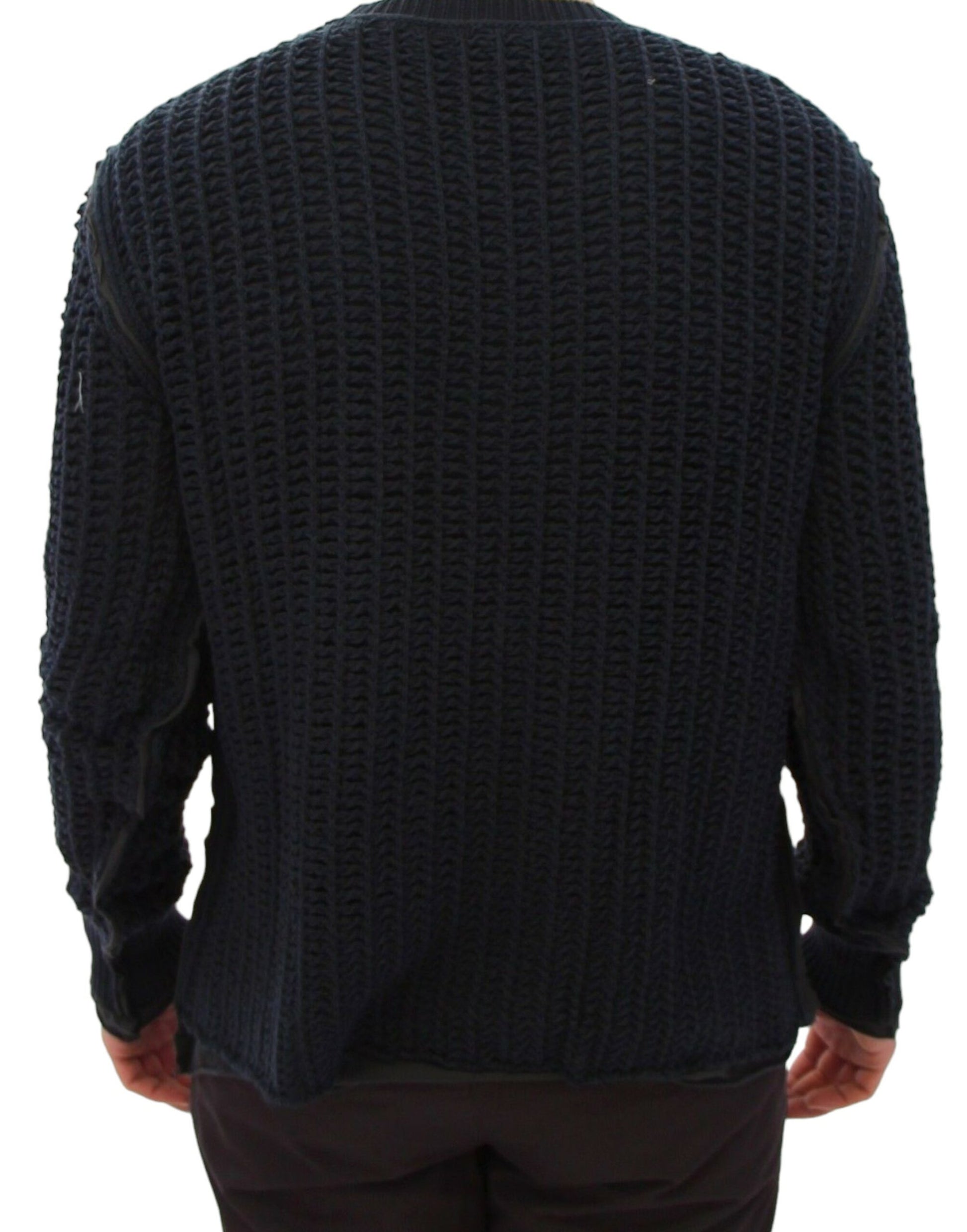 Blue Runway Netz Pullover Netted Sweater