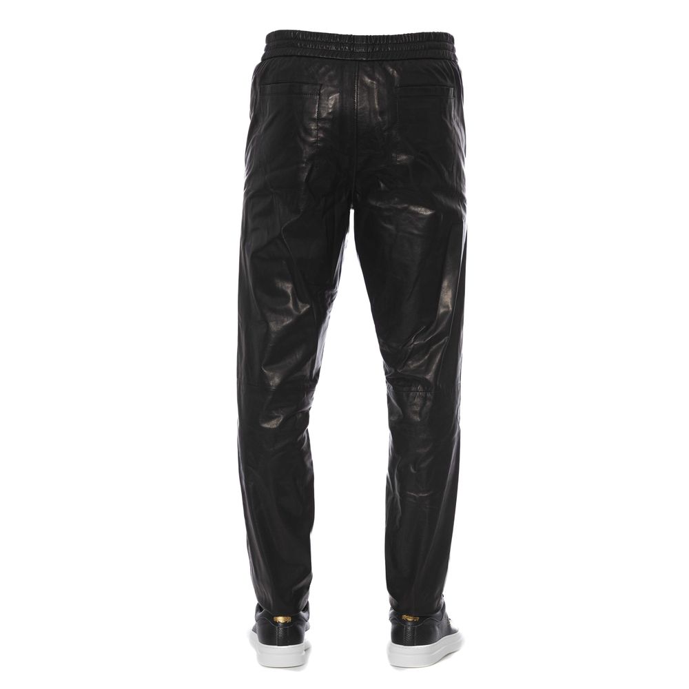 Black Lamb Leather Men Pant