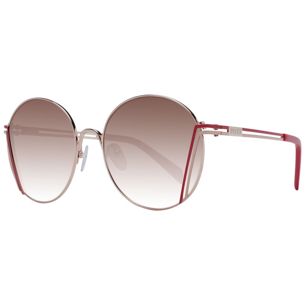 Rose Gold Metal Sunglasses