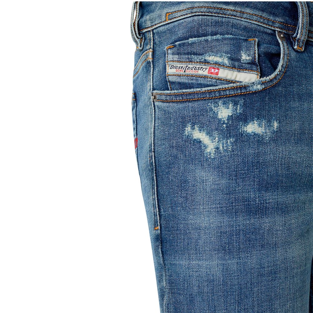 Blue Cotton Men Skinny Jean