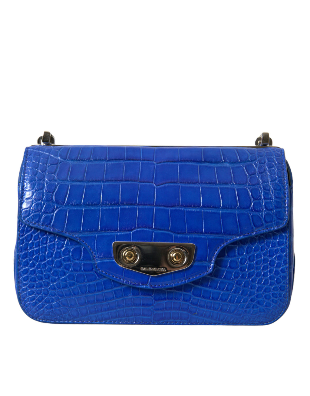 Blue Exotic Leather Neo Classic Purse Shoulder Handbag Bag