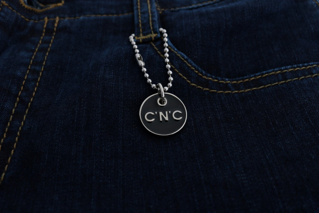 Blue Cotton Bootcut Flared Jeans