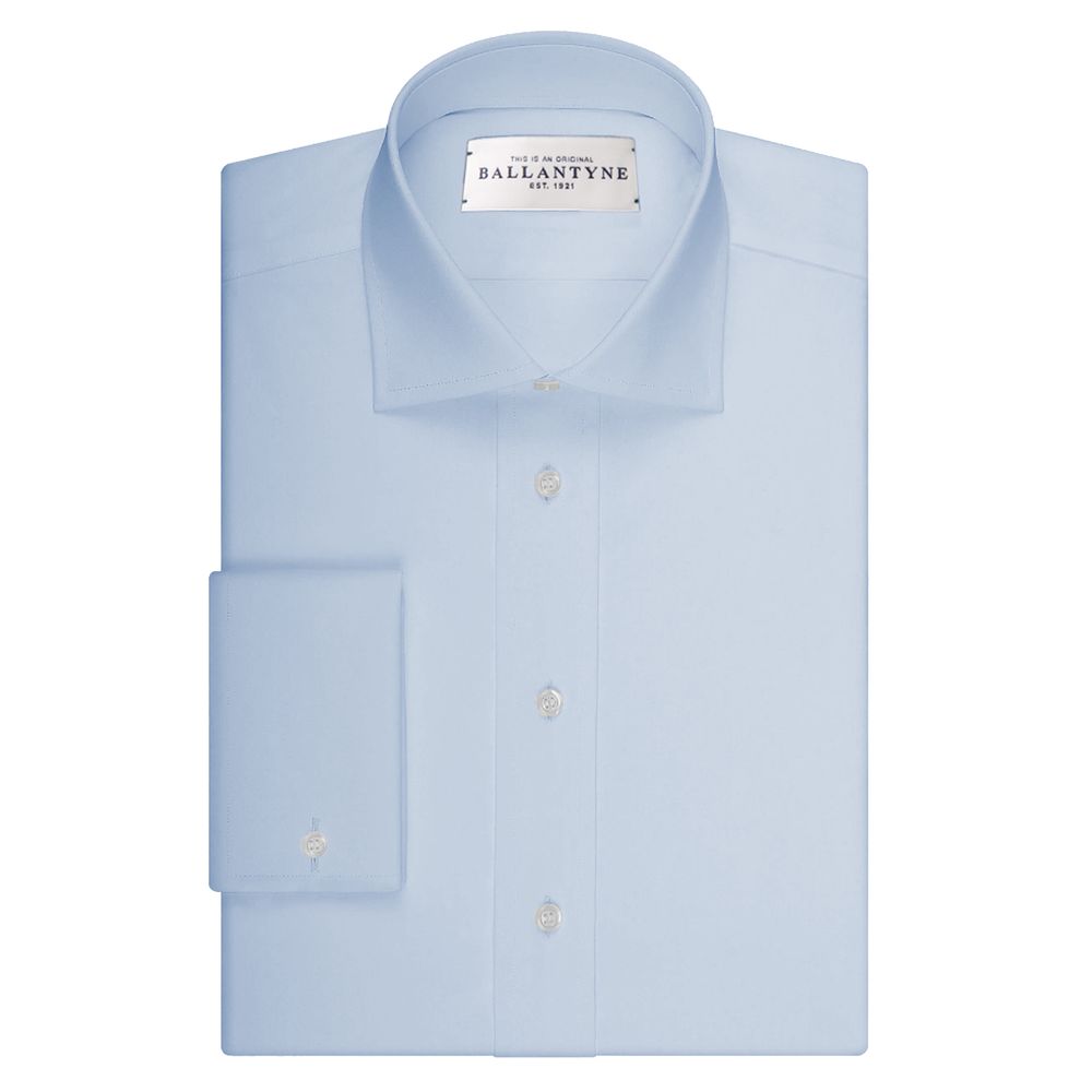 Blue Cotton Men Shirt
