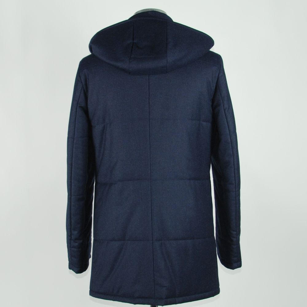 Blue Wool Men's Jacket