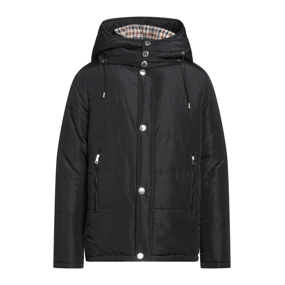 Black Polyamide Men's Jacket
