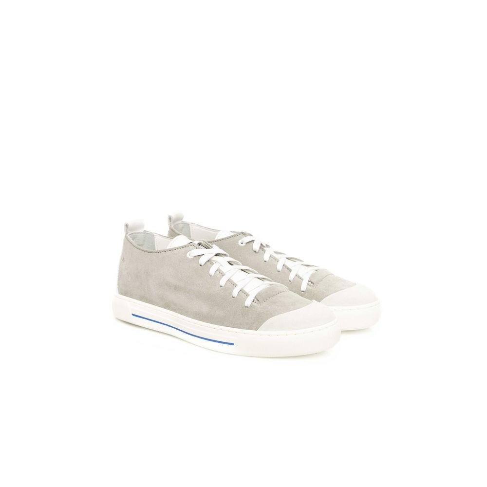 Gray Cowhide Men Sneaker