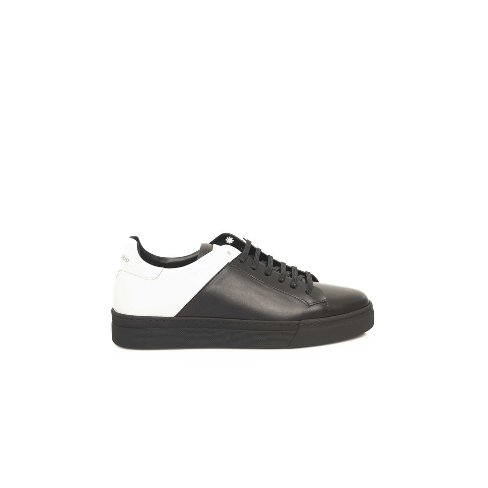 Black Cowhide Men Sneaker