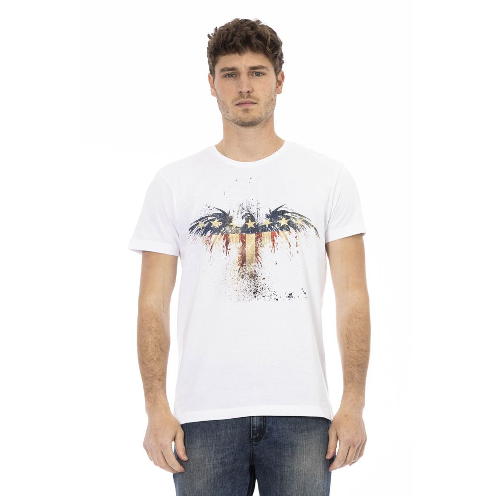 White Cotton Men's T-Shirt
