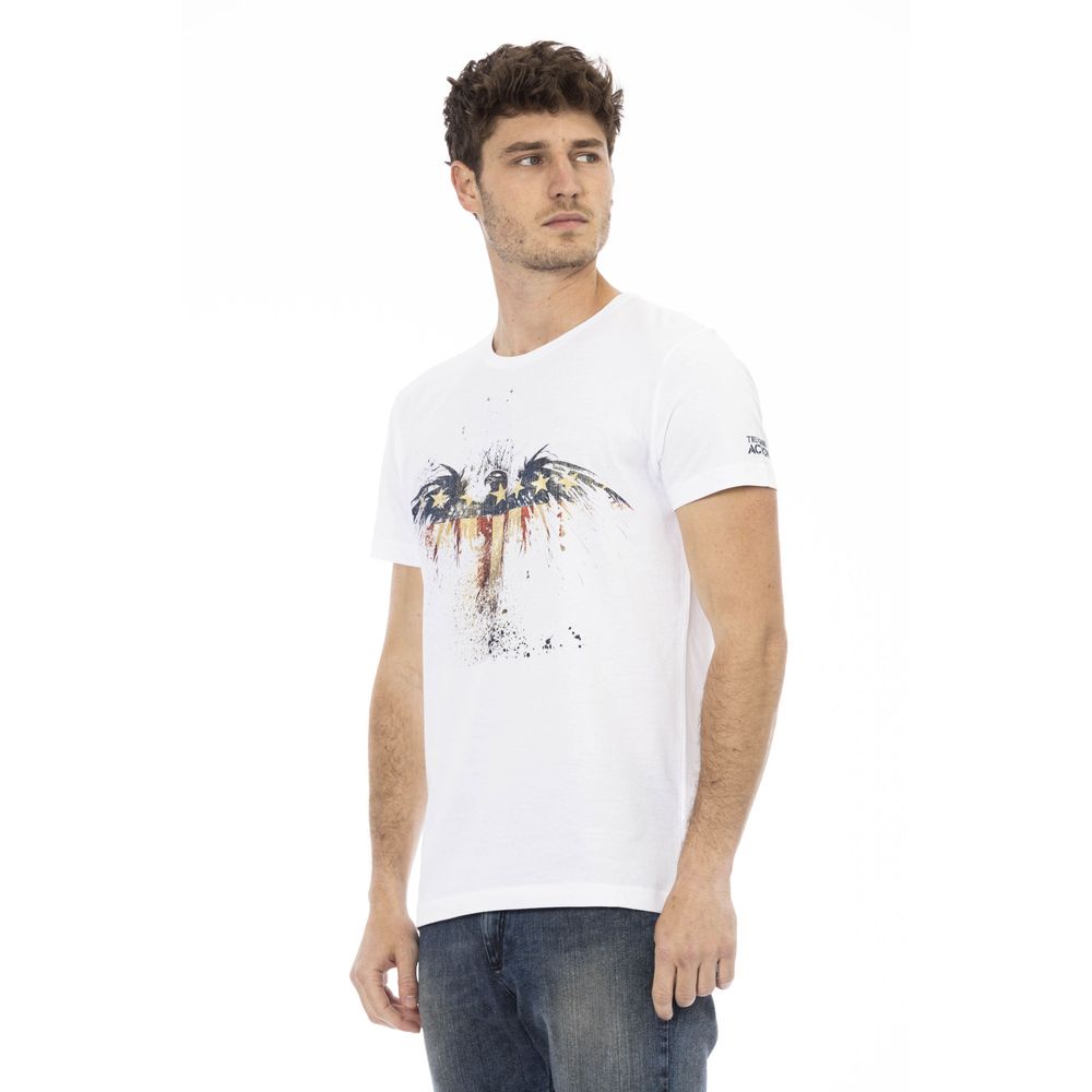 White Cotton Men's T-Shirt