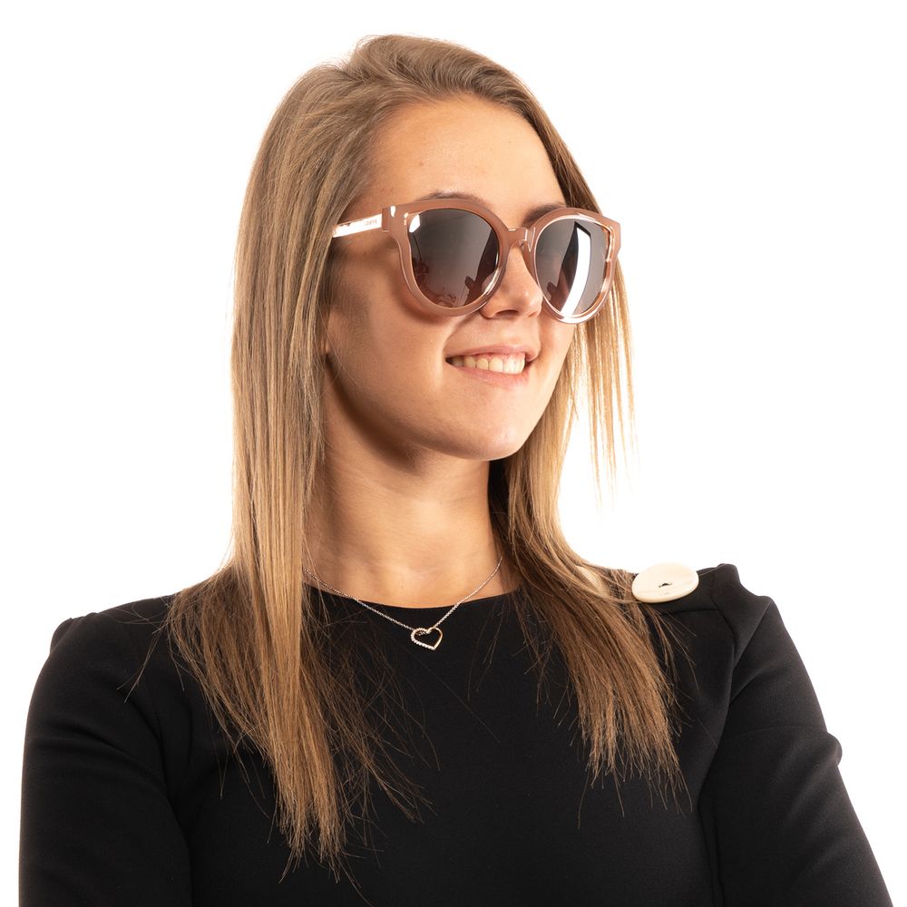 Brown Metal & Plastic Sunglasses
