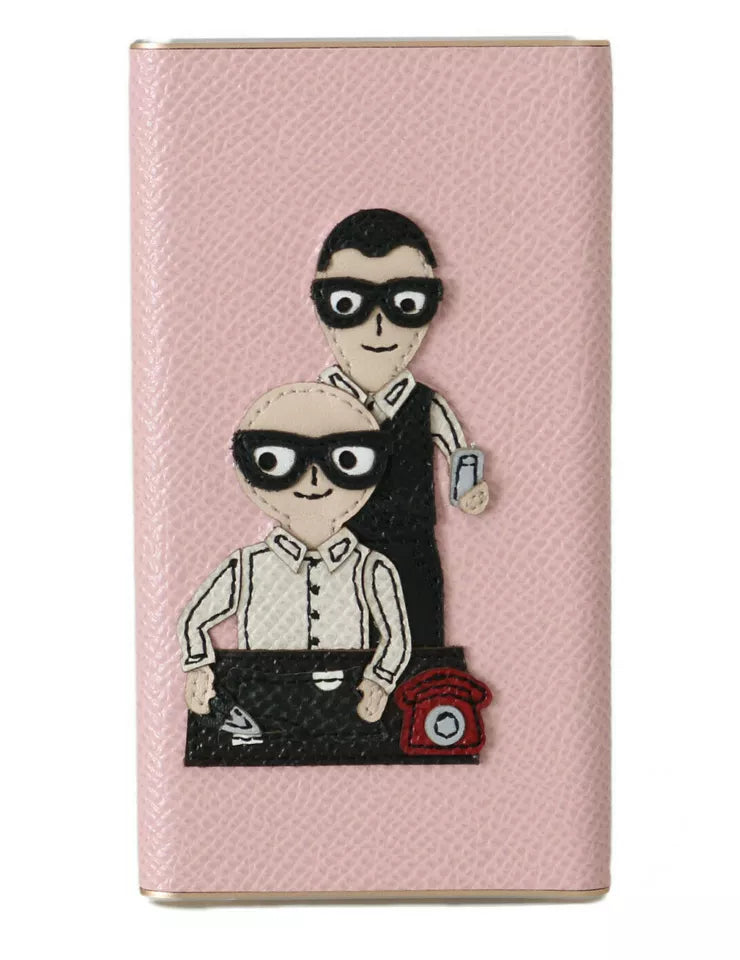 Charger USB Pink Leather #DGFAMILY Power Ban